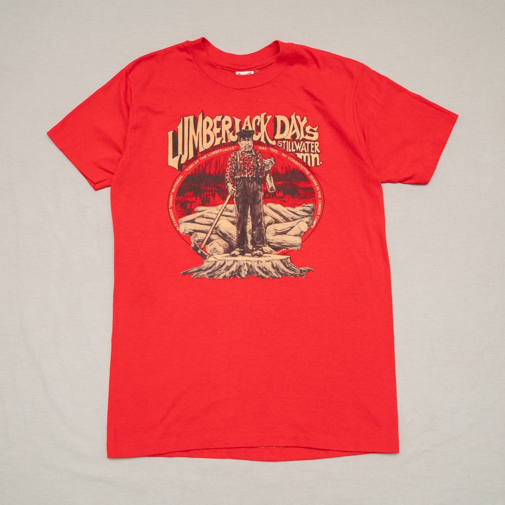 Vintage 70s 80s Stillwater Mn Lumberjack Days Spor-T Stedman USA Sandy McDougal